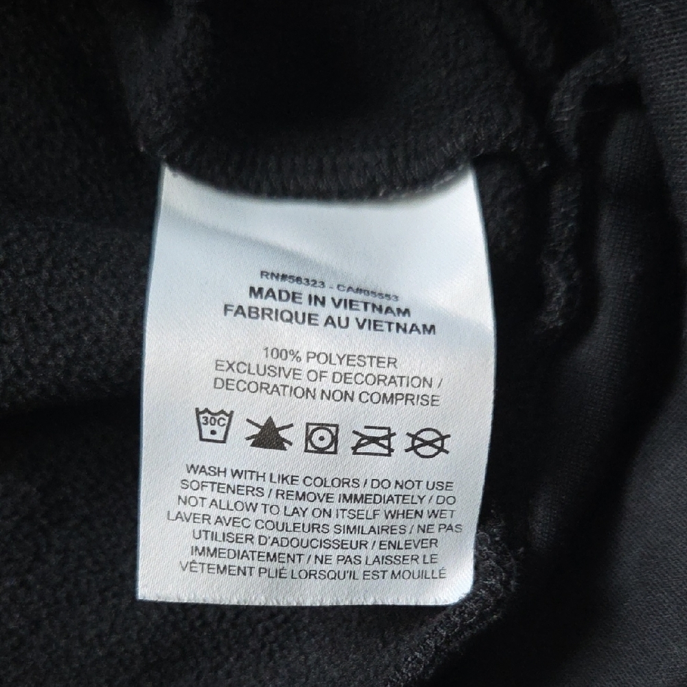 Nike Men's Black and White Hoodie - Picture 3 of 4